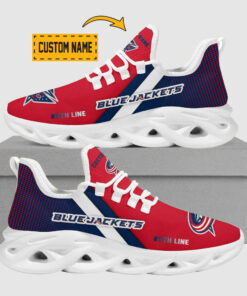 Customized Columbus Blue Jackets Max Soul Shoes