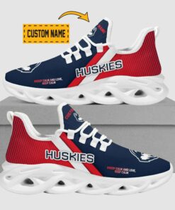 Customized Connecticut Huskies Max Soul Shoes | Personalized Name