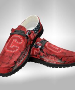 Customized Cornell Big Red Hey Dude Shoes V2