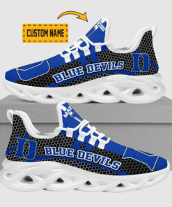 Customized Duke Blue Devils Black Max Soul Shoes With Personalized Name