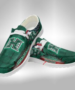 Customized Hawaii Rainbow Warriors Hey Dude Shoes V2