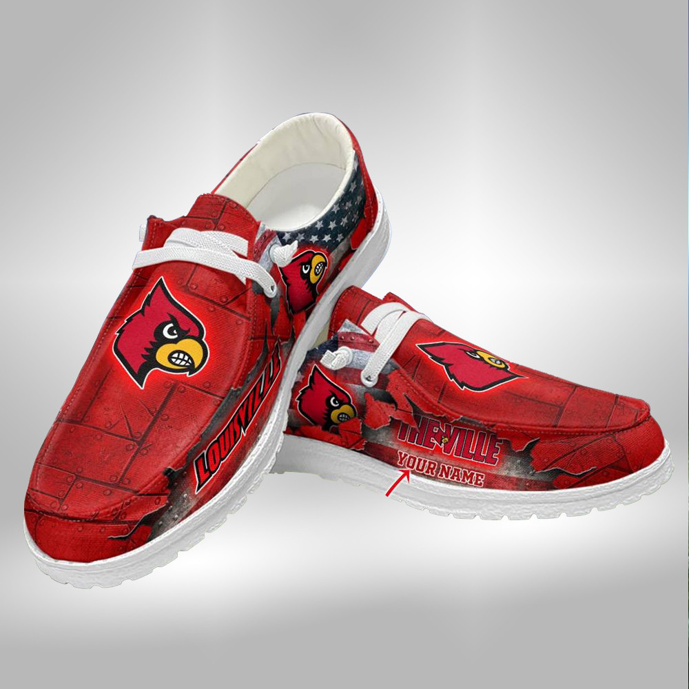 Nc State Wolfpack Custom Name Hey Dude Shoes – Personalized Sneakers