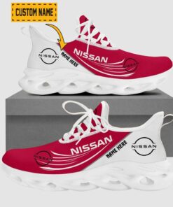 Customized Name Nissan Flying Logo Colorful Max Soul Shoes