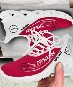 Customized Name Nissan Flying Logo Colorful Max Soul Shoes