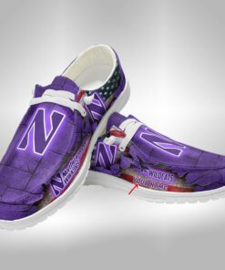 Customized Northwestern Wildcats Hey Dude Shoes V3