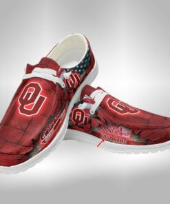 Customized Oklahoma Sooners Hey Dude Shoes V2