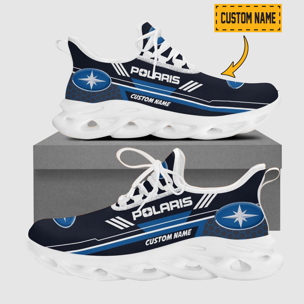 Customized Mercedes Amg Team Logo And Hexagon Pattern Printed Max Soul Shoes