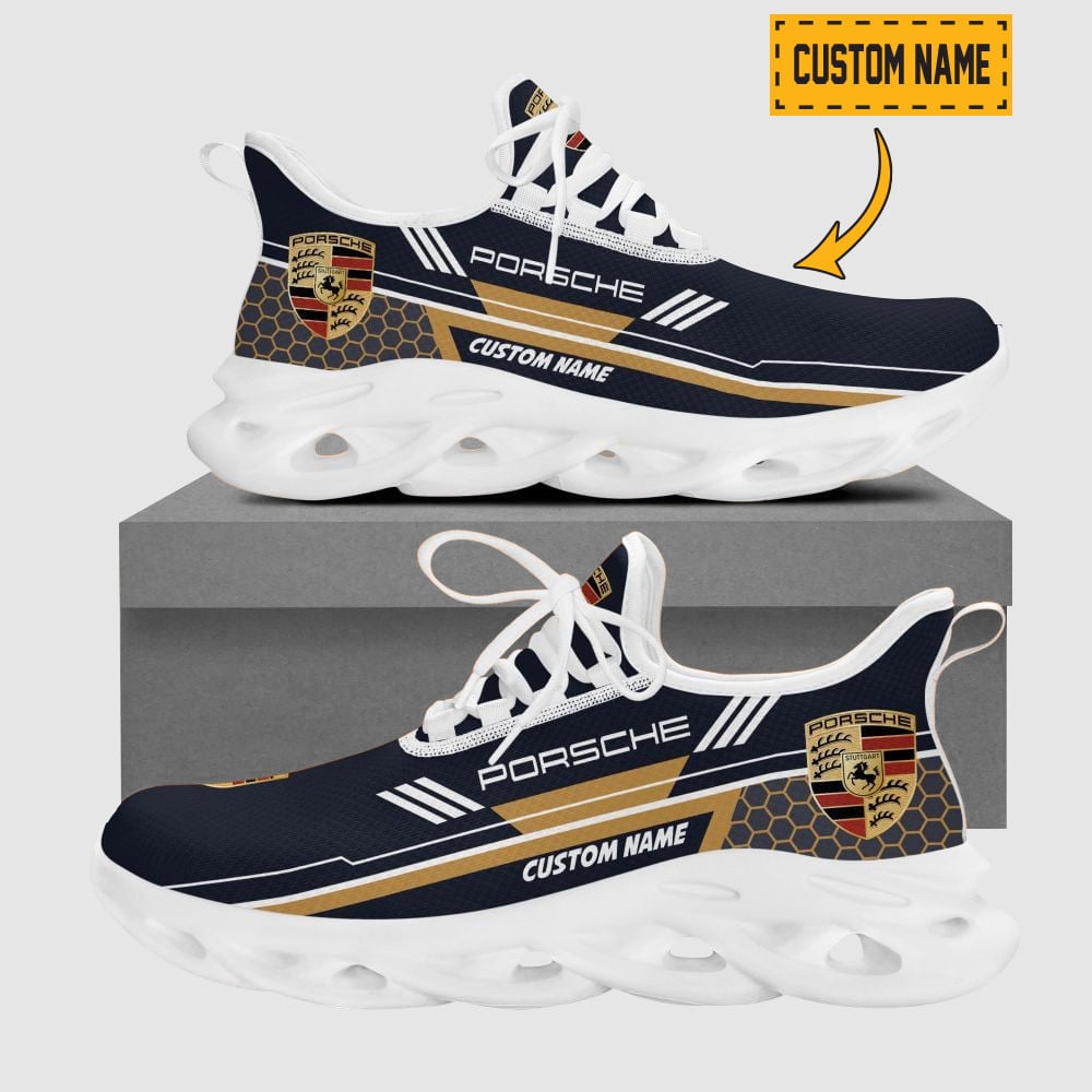 Personalized Name Chicago Blackhawks Max Soul Sneakers | Hexagon Pattern