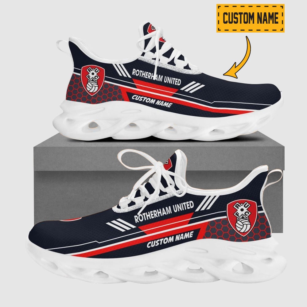 Montreal Canadiens Nhl Team Logo Customized Max Soul Shoes With Hexagon Pattern Print