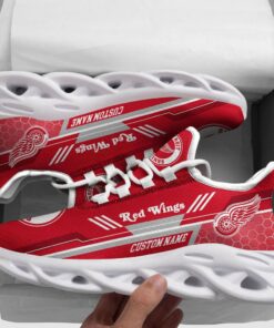 Detroit Red Wings Max Soul Shoes | Personalized Name Sport Sneakers