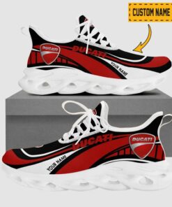 Ducati Wave Line Logo Design Clunky Sneakers | Custom Name