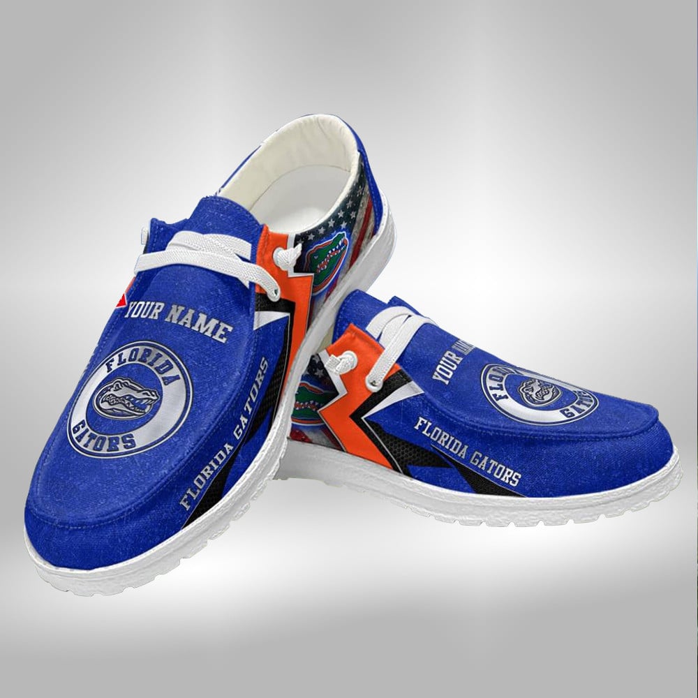 Customized Kansas Jayhawks Hey Dude Shoes V3