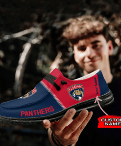 Florida Panthers Custom Name Hey Dude Shoes