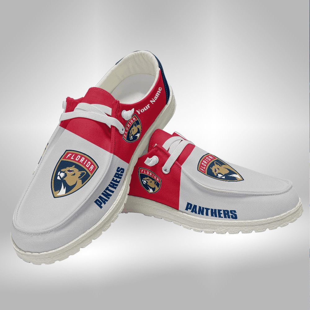 Florida Panthers Custom Name Hey Dude Shoes