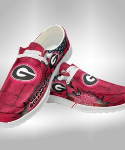 Georgia Bulldogs Personalized Hey Dude Shoes V2