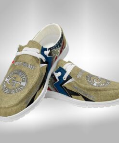 Georgia Tech Yellow Jackets Customized Hey Dude Shoes V1