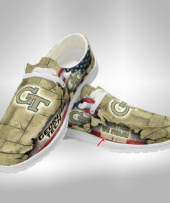 Georgia Tech Yellow Jackets Customized Hey Dude Shoes