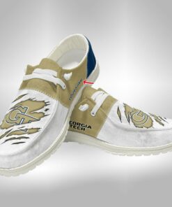 Georgia Tech Yellow Jackets Hey Dude Shoes Loafer Shoes Customized