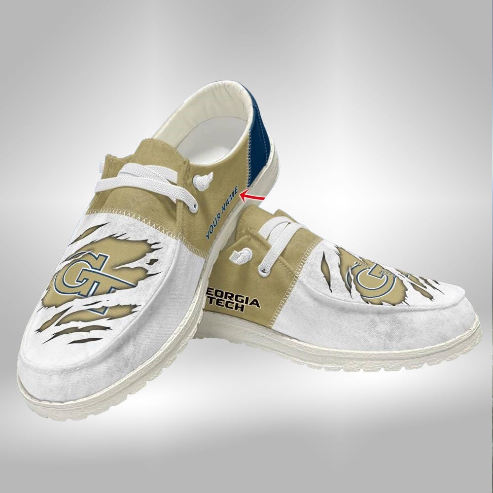 Georgia Bulldogs Personalized Hey Dude Shoes