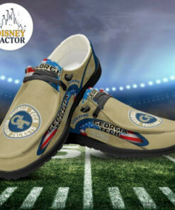 Georgia Tech Yellow Jackets Hey Dude Shoes With Custom Name V4