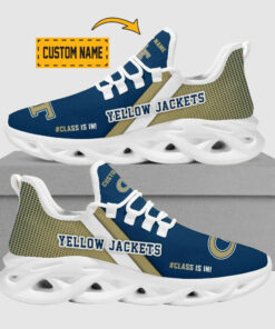 Georgia Tech Yellow Jackets Max Soul Shoes | Personalized Name Sport Sneakers