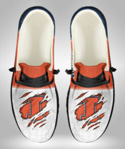 Illinois Fighting Illini Custom Name Hey Dude Shoes