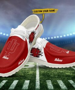 Indiana Hoosiers Custom Name Hey Dude Shoes Sneakers V2