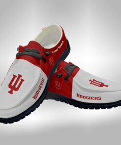 Indiana Hoosiers Custom Name Hey Dude Shoes Sneakers V3