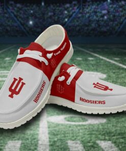 Indiana Hoosiers Custom Name Hey Dude Shoes Sneakers V3