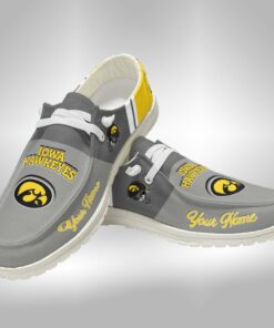 Iowa Hawkeyes Custom Name Hey Dude Shoes – Personalized Ui Sneakers V2