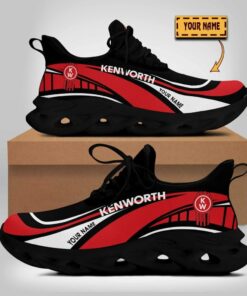 Kenworth Wave Line Logo Design Clunky Sneakers | Custom Name