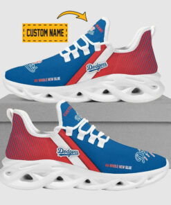 Los Angeles Dodgers Max Soul Shoes | Personalized Name Sport Sneakers