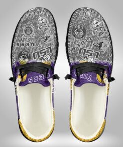 Lsu Tigers Sporty Elegance Hey Dude Shoes – Personalized Name