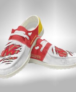 Maryland Terrapins Hey Dude Shoes With Custom Name V3