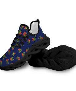 Max Soul Shoes With Berries Mistletoe Pattern And Red Bows | Tied Design