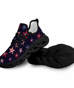 Max Soul Shoes With Usa Flag Stars Pattern On Black Background