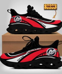 Mercury Marine Wave Line Logo Design Clunky Sneakers | Custom Name