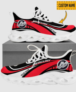 Mercury Marine Wave Line Logo Design Clunky Sneakers | Custom Name