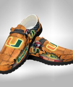 Miami Hurricanes Custom Name Hey Dude Shoes – University Of Miami Sneakers