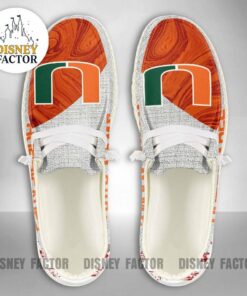 Miami Hurricanes Custom Name Hey Dude Shoes Sneakers