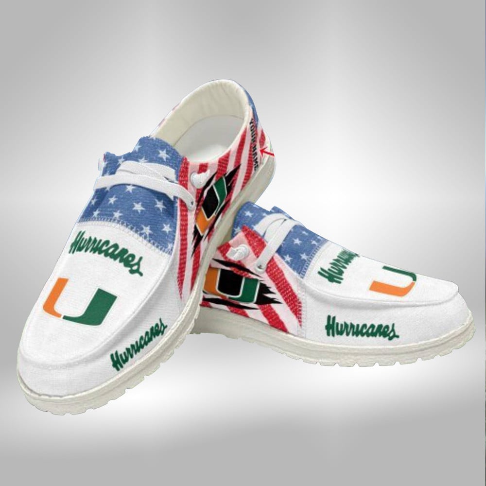 Custom Name Oklahoma Sooners Hey Dude Shoes Sneakers