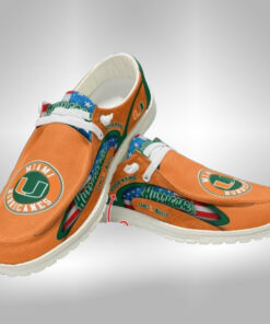 Miami Hurricanes Customized Hey Dude Shoes V4