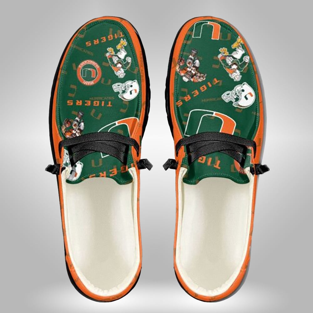 Custom Name Texas Longhorns Mascot Logo Hey Dude Shoes