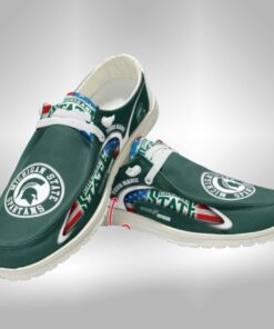 Michigan State Spartans Customized Hey Dude Shoes V1