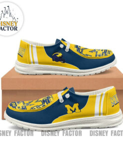 Michigan Wolverines Hey Dude Shoes With Custom Name V2