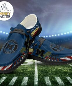 Michigan Wolverines Hey Dude Shoes With Custom Name V5