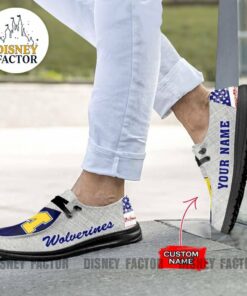 Michigan Wolverines Hey Dude Shoes With Custom Name V8