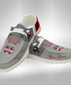 Mississippi State Bulldogs Customized Hey Dude Shoes