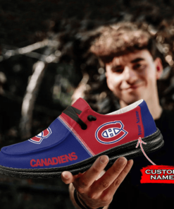 Montreal Canadiens Custom Name Hey Dude Shoes V2