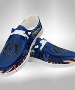 Navy Midshipmen Custom Name Hey Dude Shoes Sneakers V1